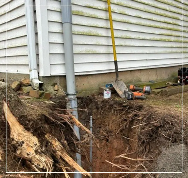 A house that has been dug out of the ground.